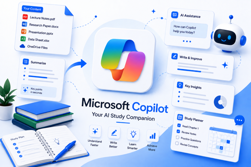 Microsoft Copilot for study notes