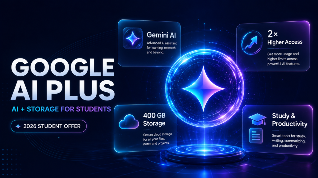 gemini student 1 year free Google AI Plus for students