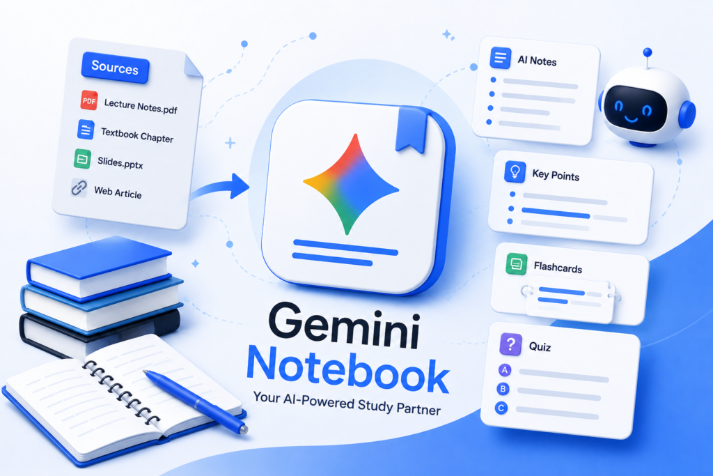 Notebook-style AI tools for making study notes